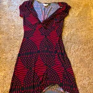 Vintage poly spandex summer dress. Cool pattern.